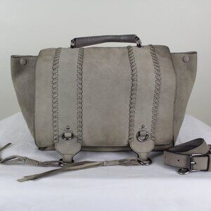 Rebecca Minkoff, Leather Paige Whipstitch Nubuck Satchel Bag